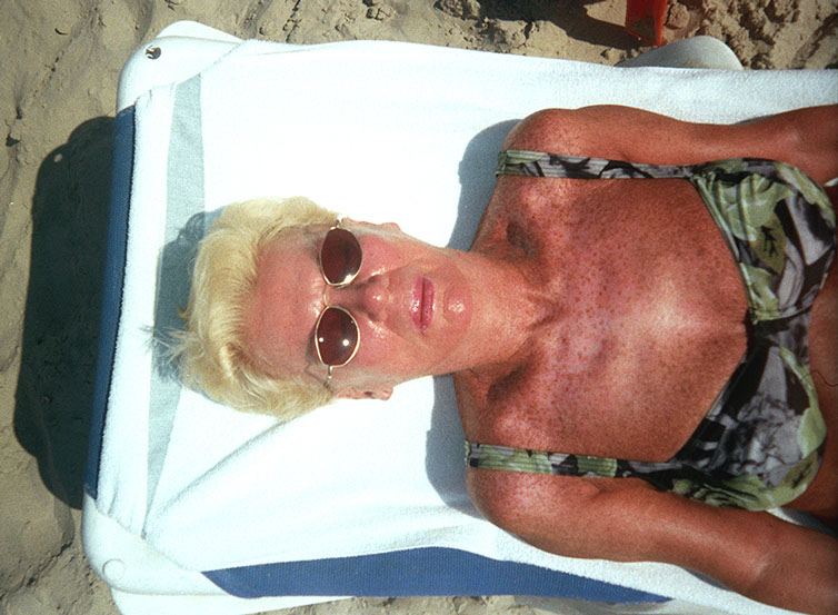 Granny on the beach